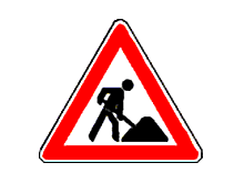 Verkehrszeichen "Baustelle"